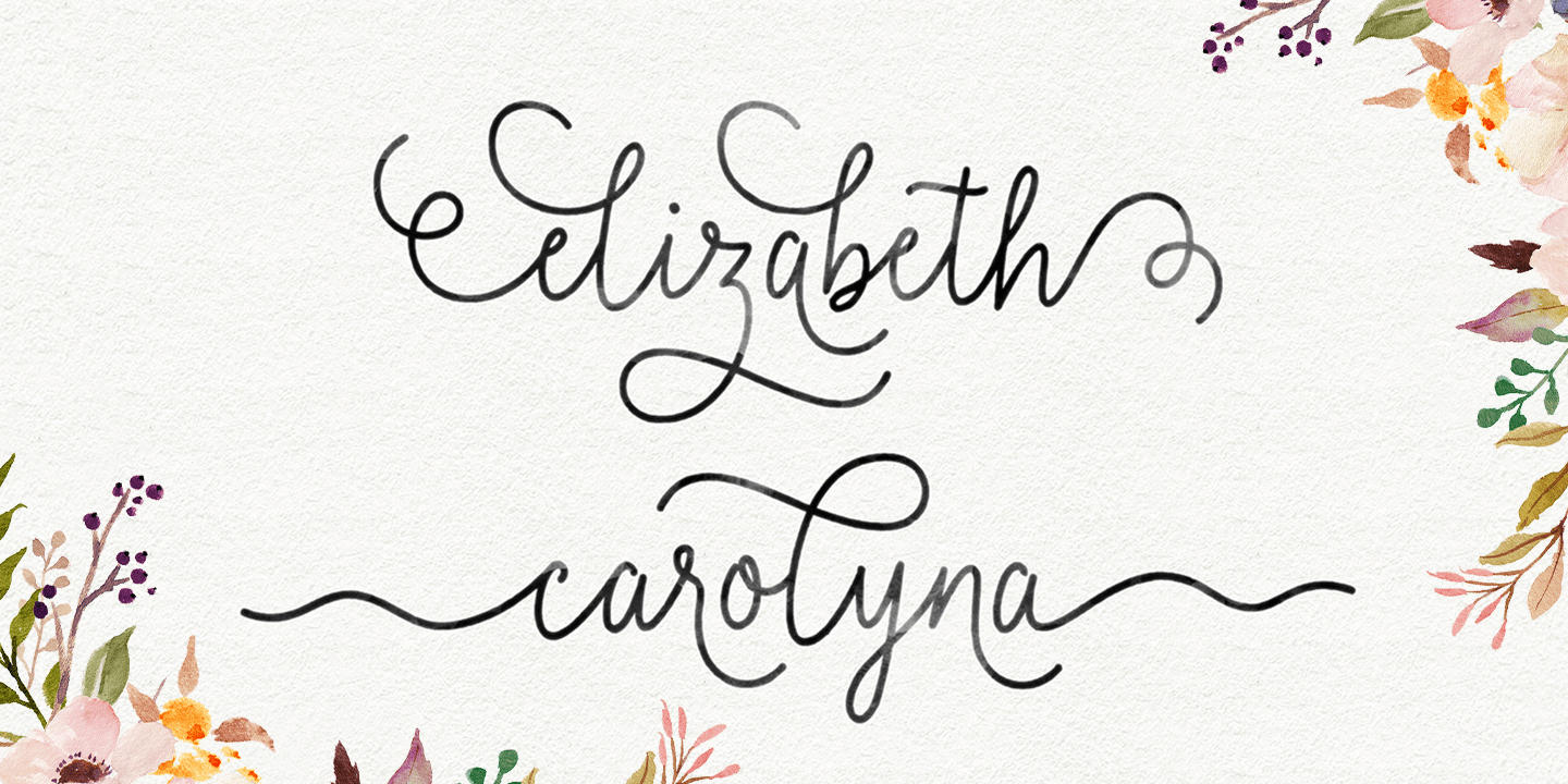 Daniela Script Font Poster #1