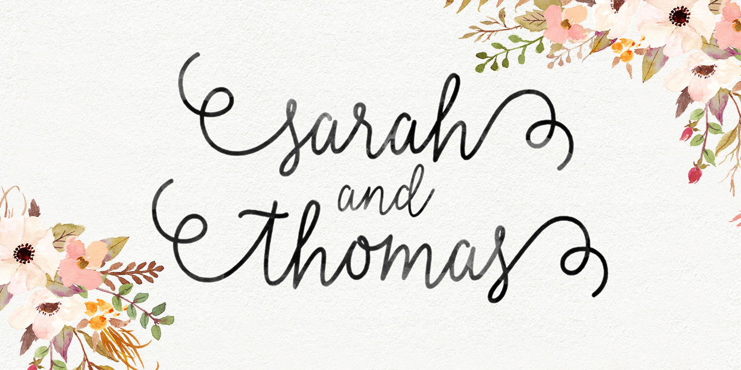 Daniela Script Font Poster #1