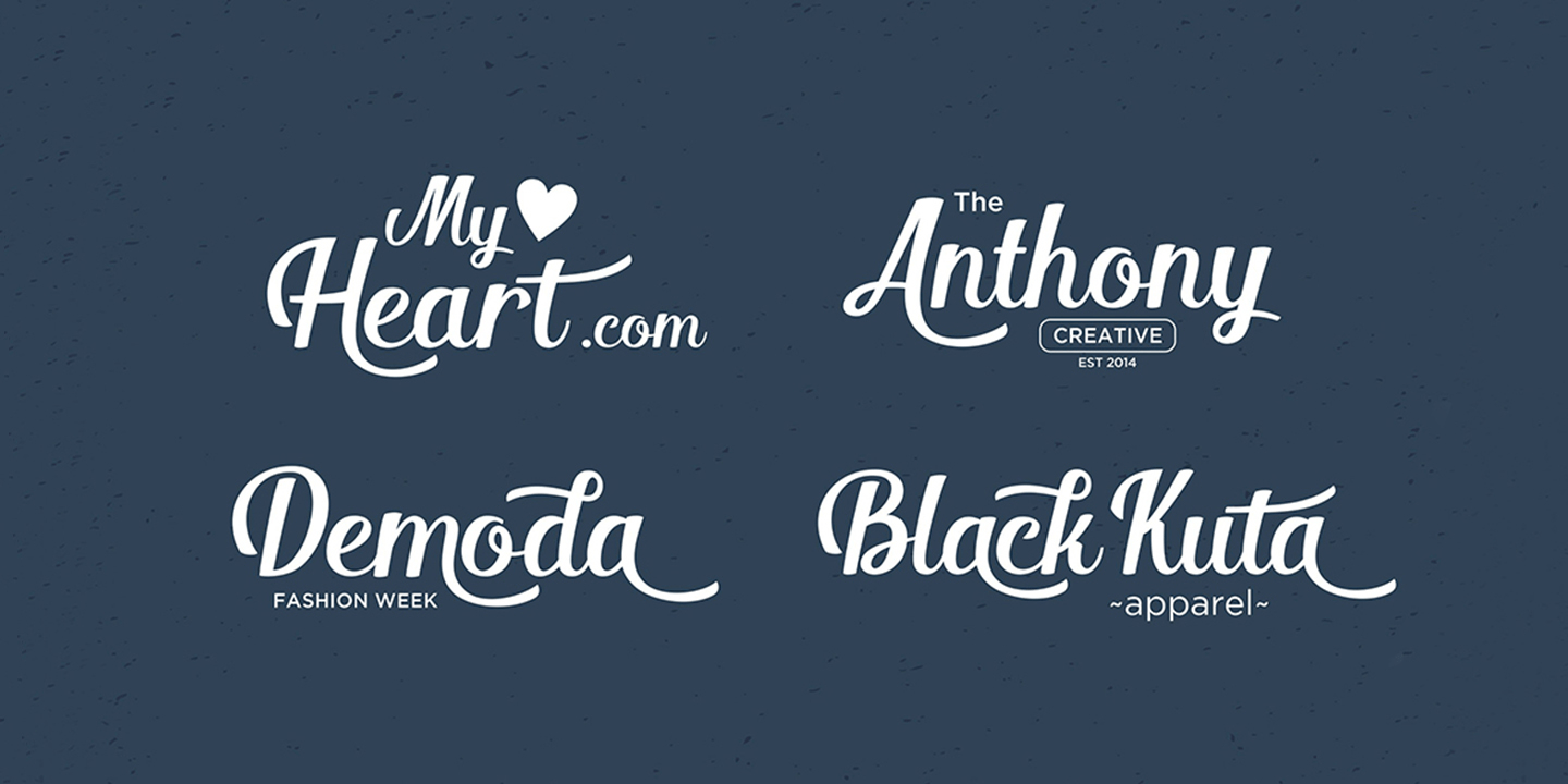 Shintia Script Font Poster #4