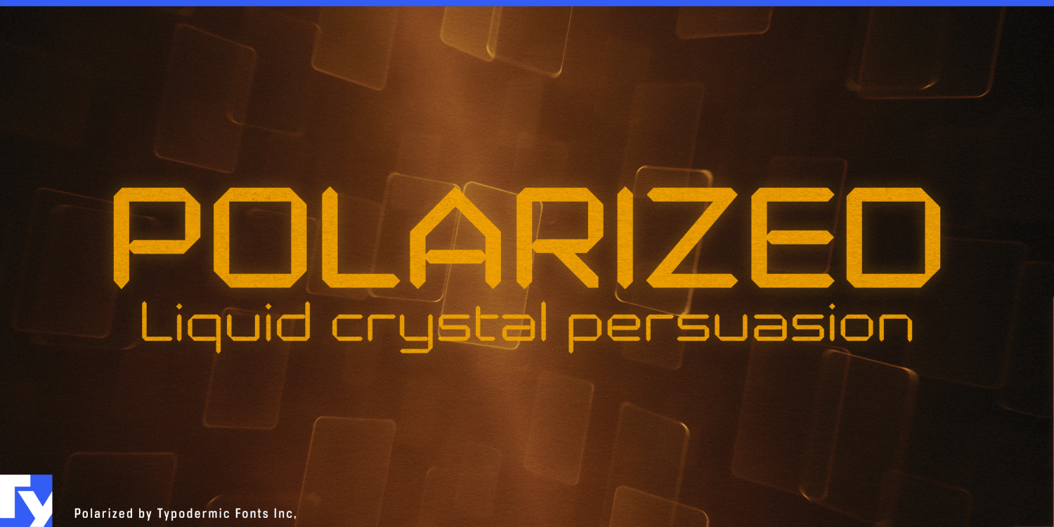 Polarized Font Poster #1