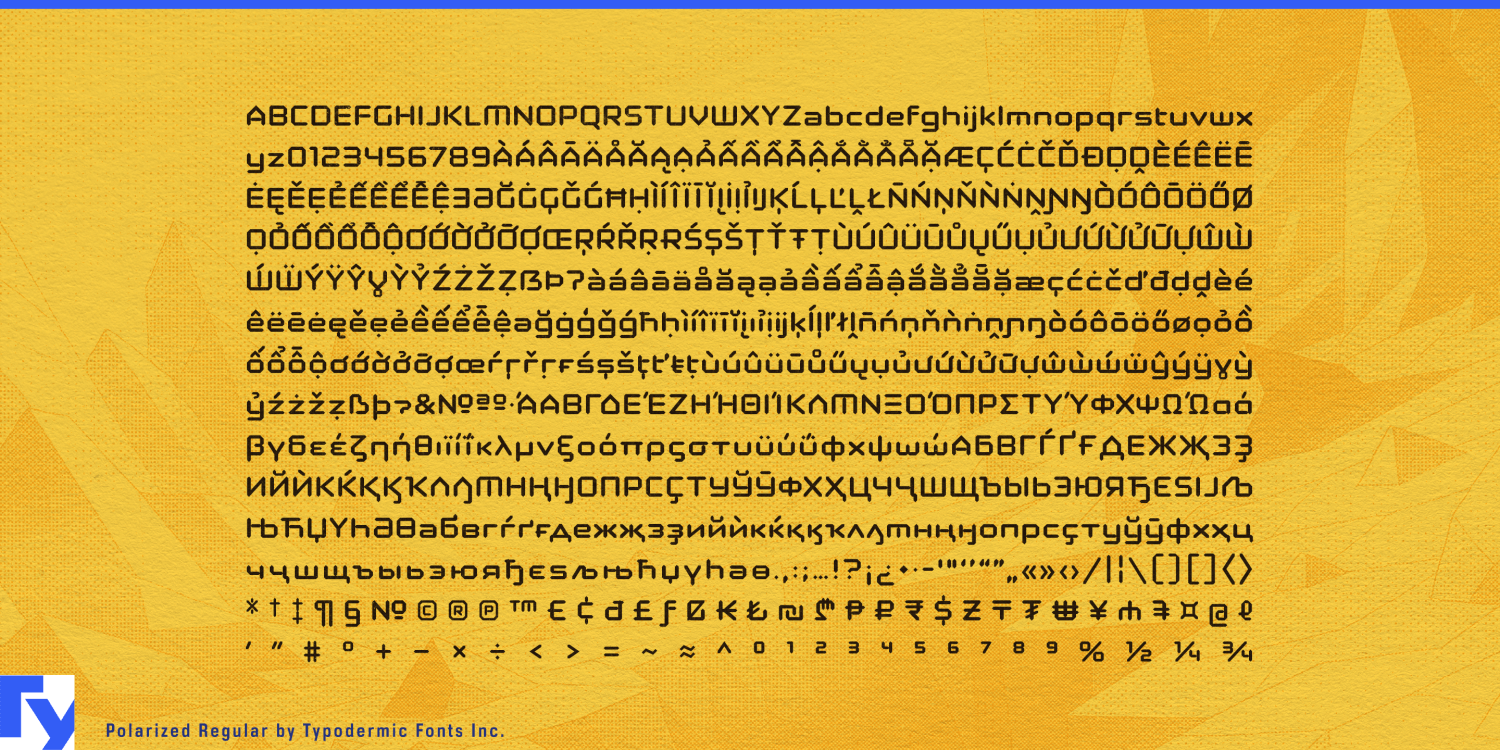 Polarized Font Poster #1