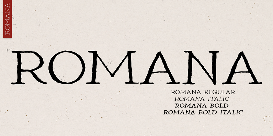 Romana Font Poster #1