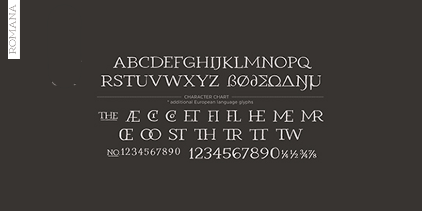 Romana Font Poster #1