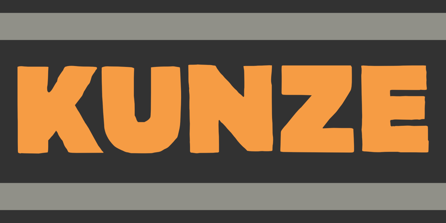 Kunze Font Poster #1