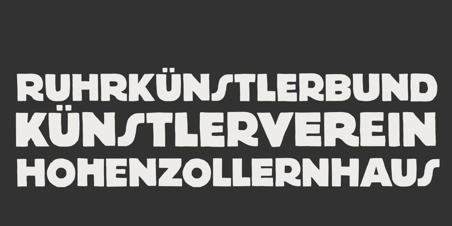 Kunze Font Poster #1