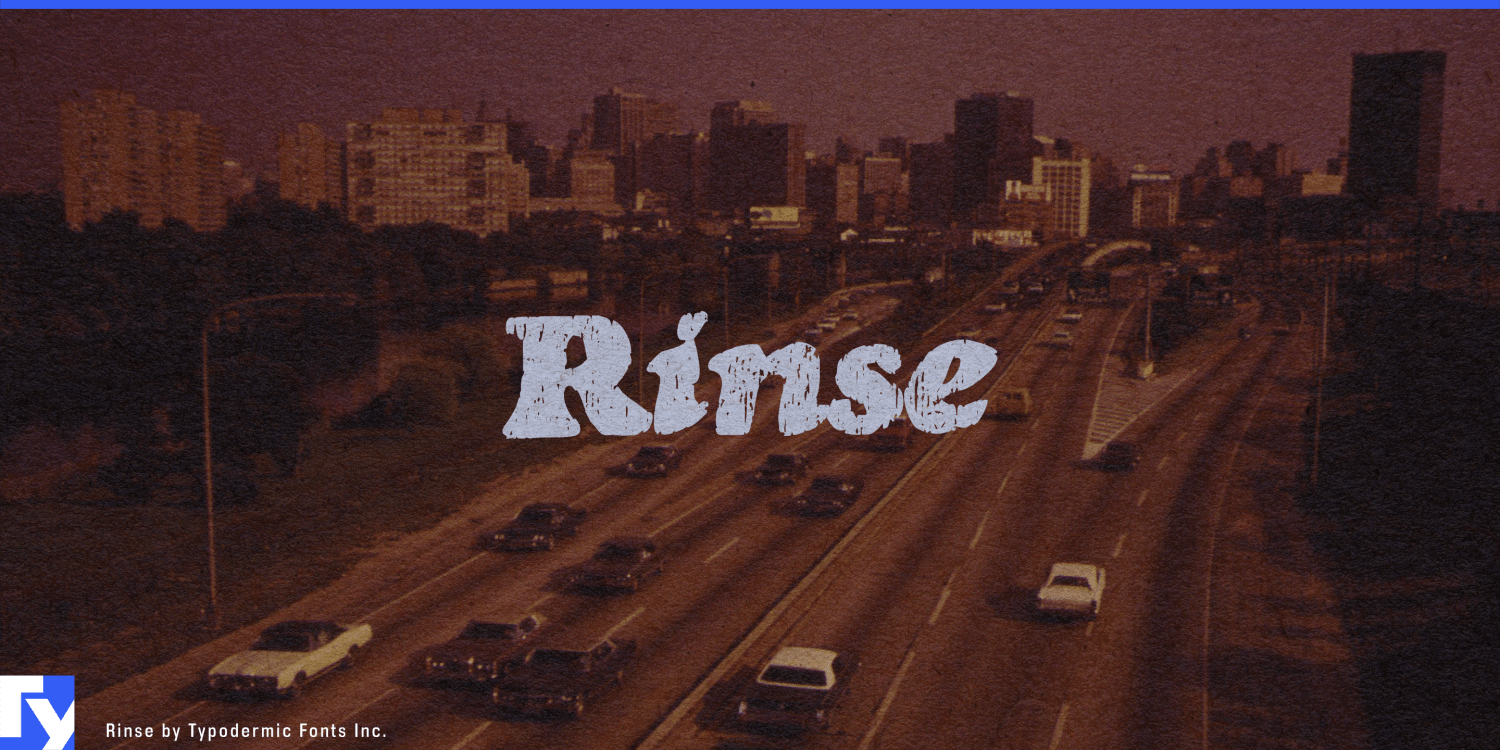 Rinse Font Poster #1