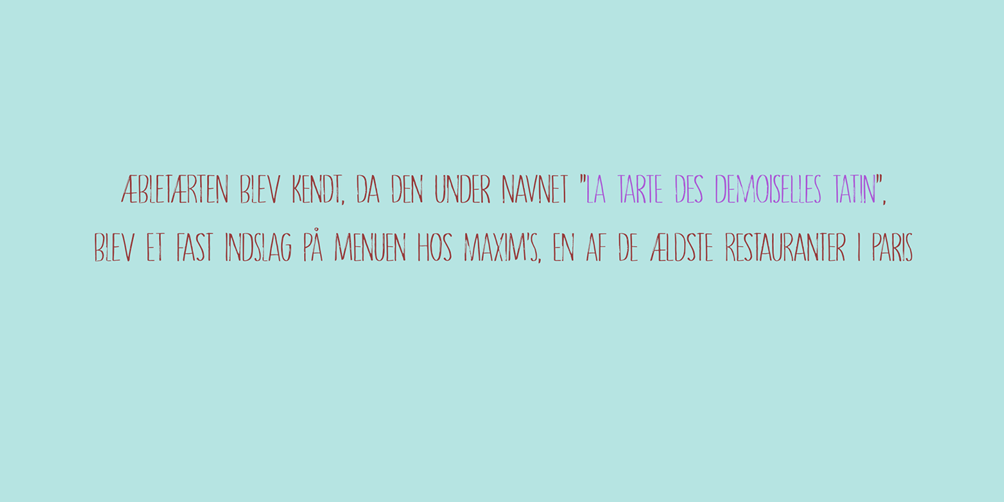 Tarte Tatin Font Poster #1