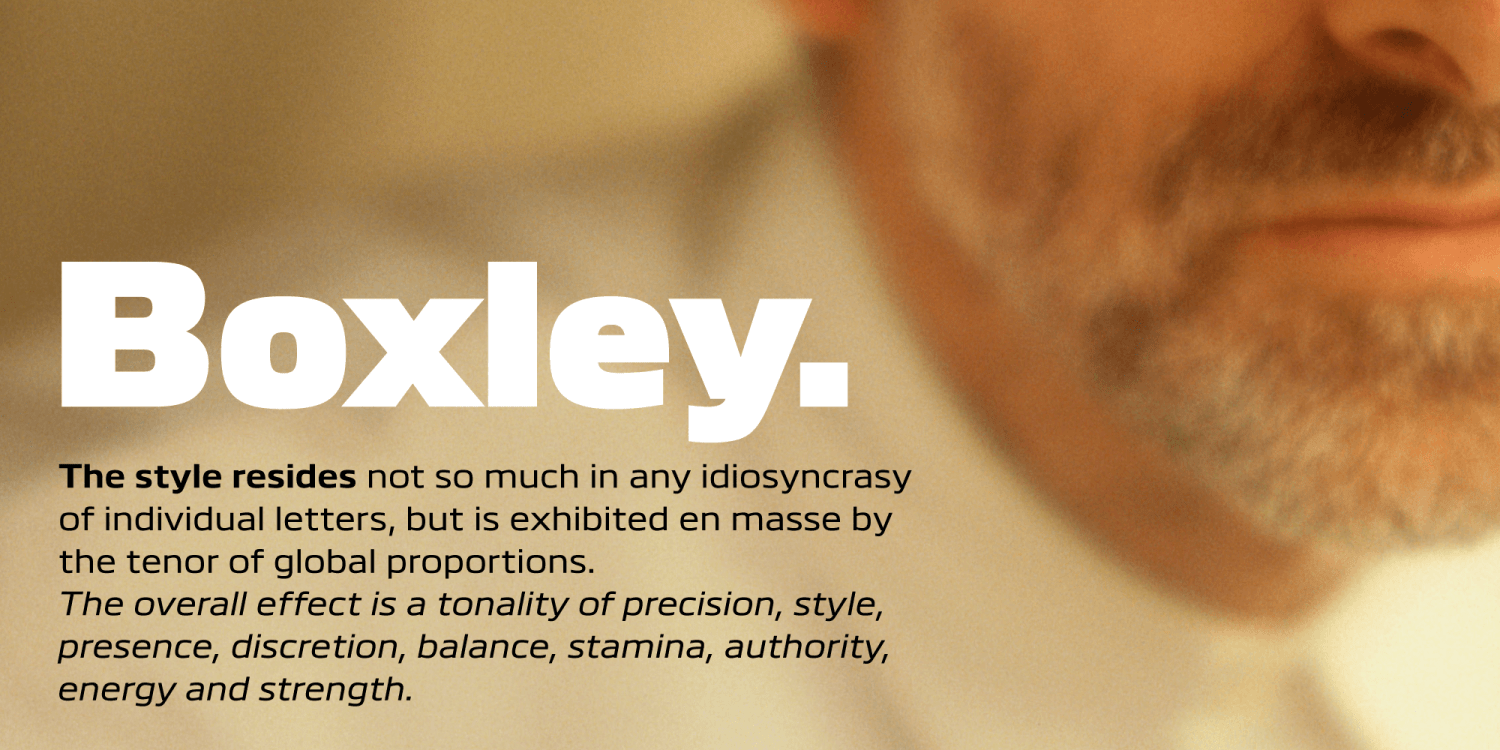 Boxley Font Poster #1