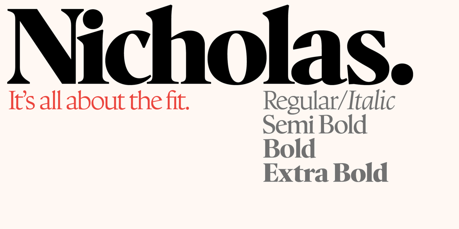 Nicholas Font Poster #1