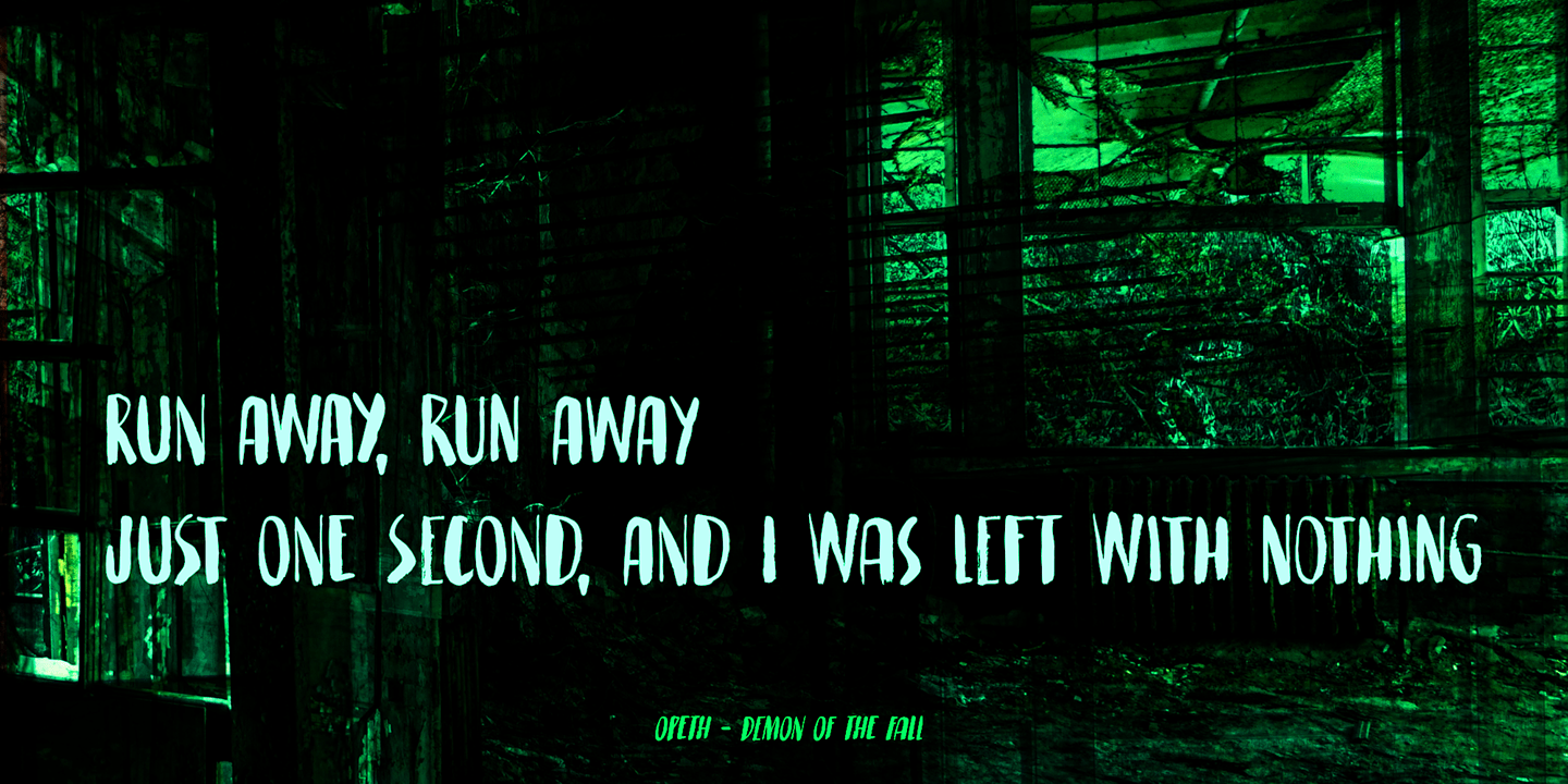 Midnight Asylum Font Poster #1