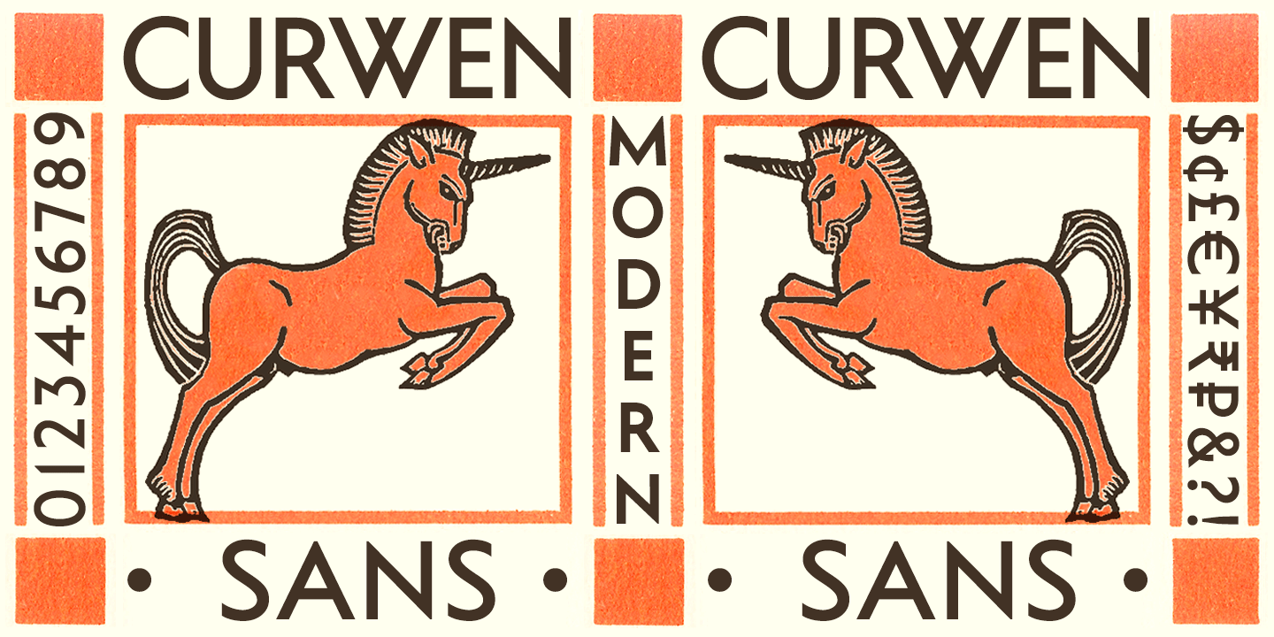Curwen Sans Font Poster #1