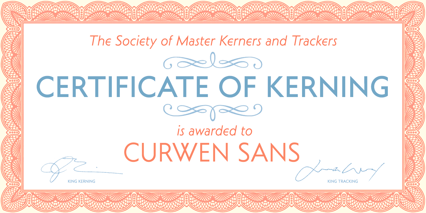 Curwen Sans Font Poster #1