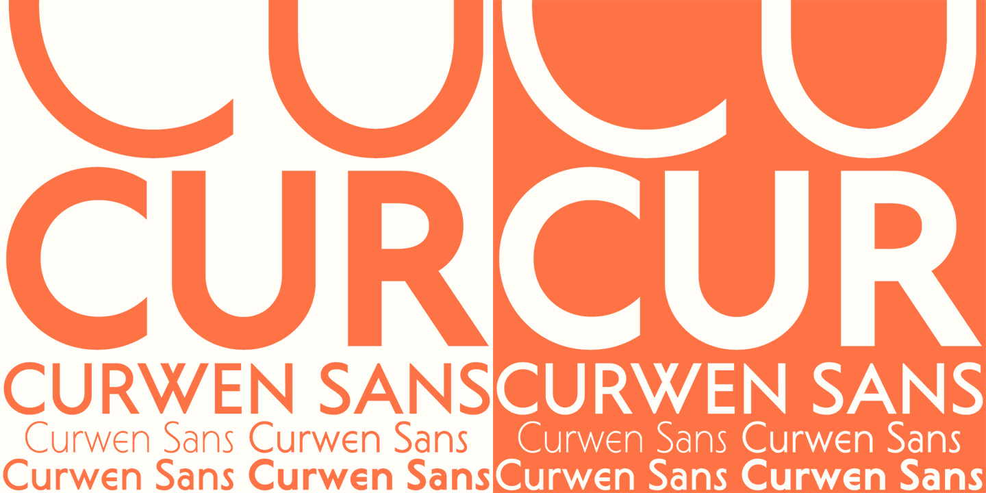 Curwen Sans Font Poster #1
