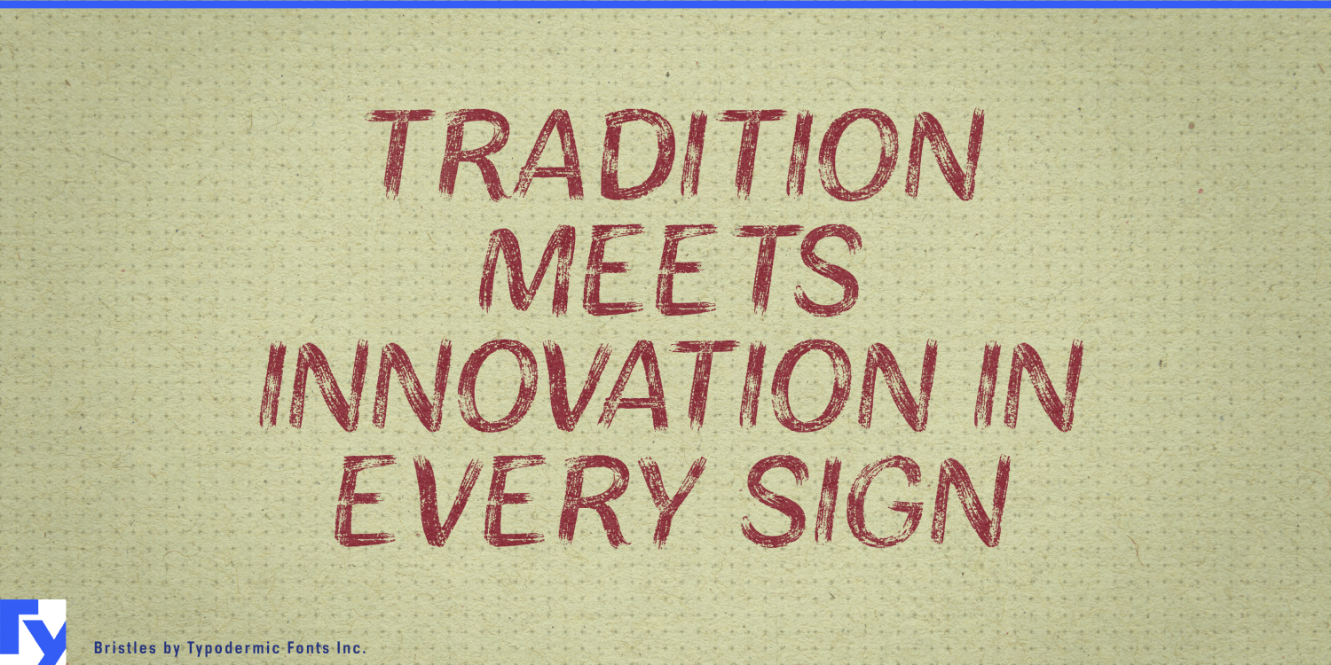 Bristles Font Poster #1