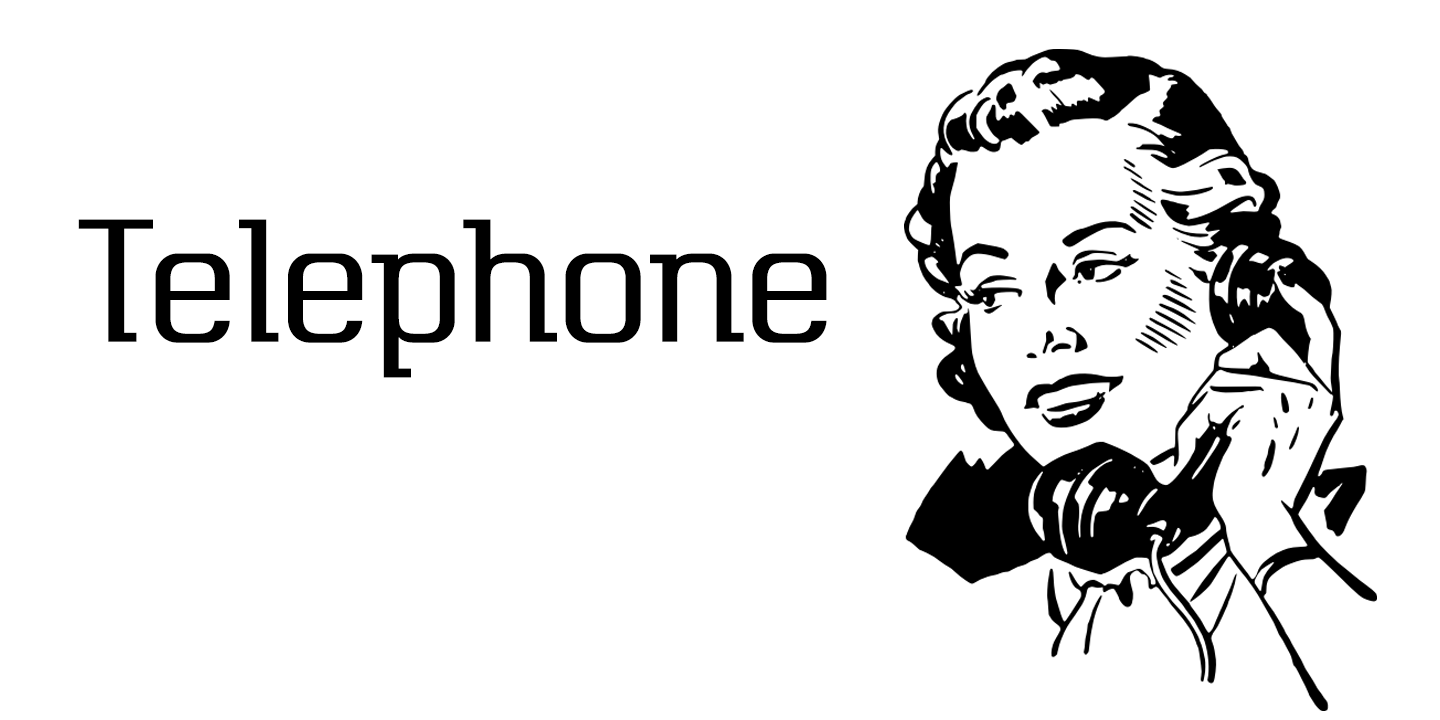 Telephone Font Poster #1
