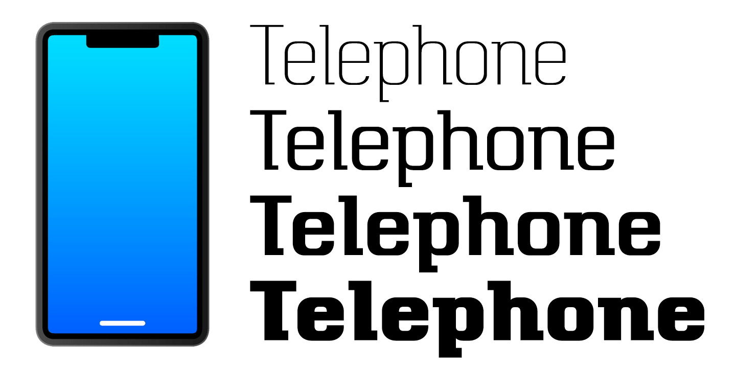 Telephone Font Poster #1