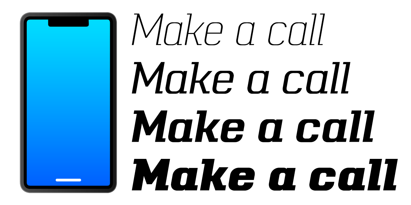 Telephone Font Poster #1