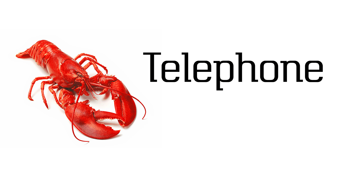 Telephone Font Poster #1