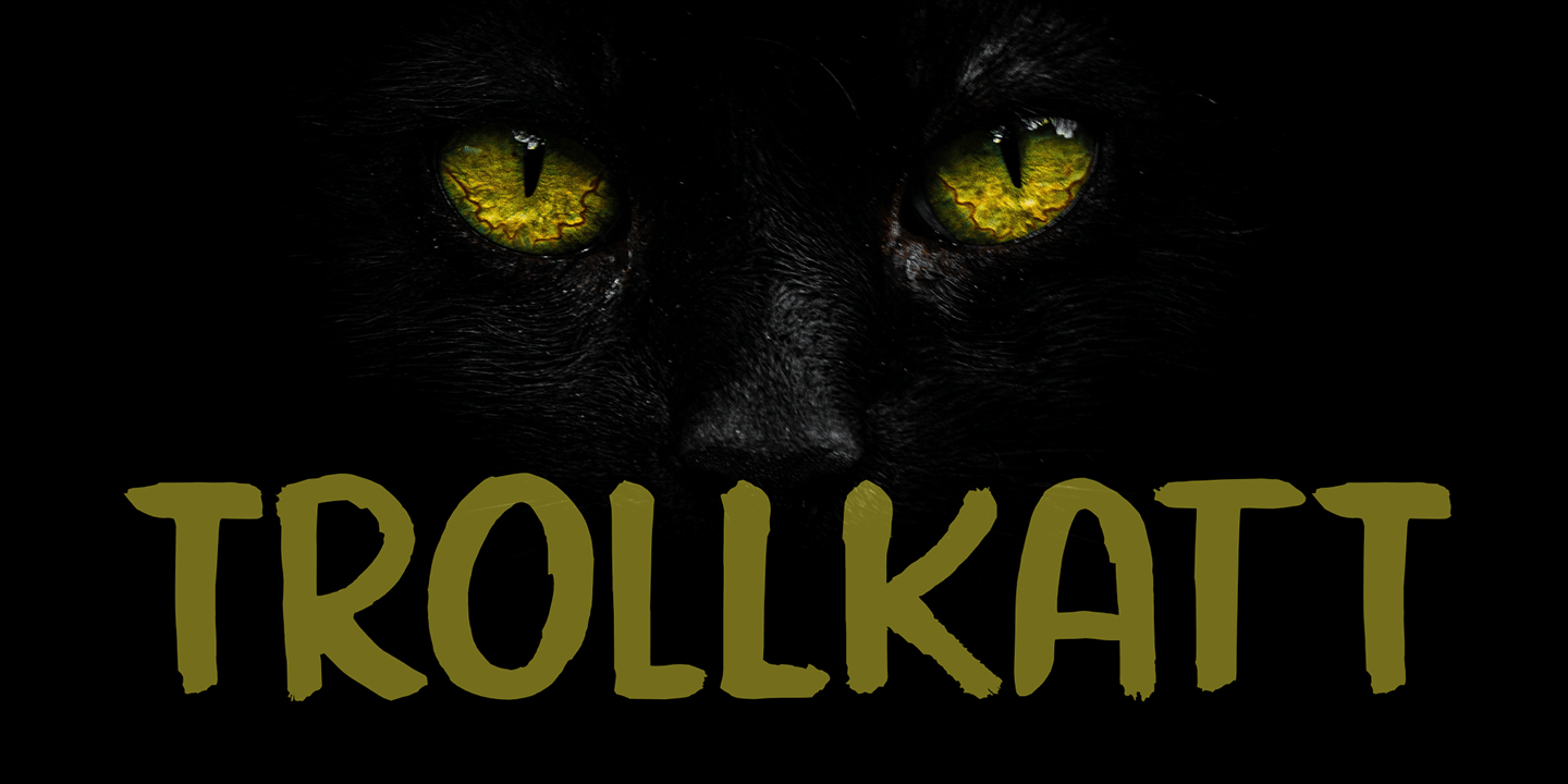 Trollkatt Font Poster #1