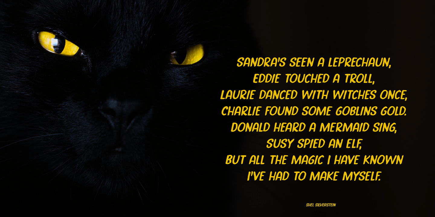Trollkatt Font Poster #1