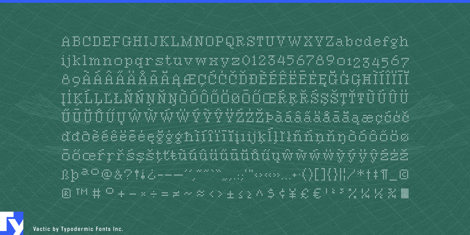 Vactic Font Poster #1