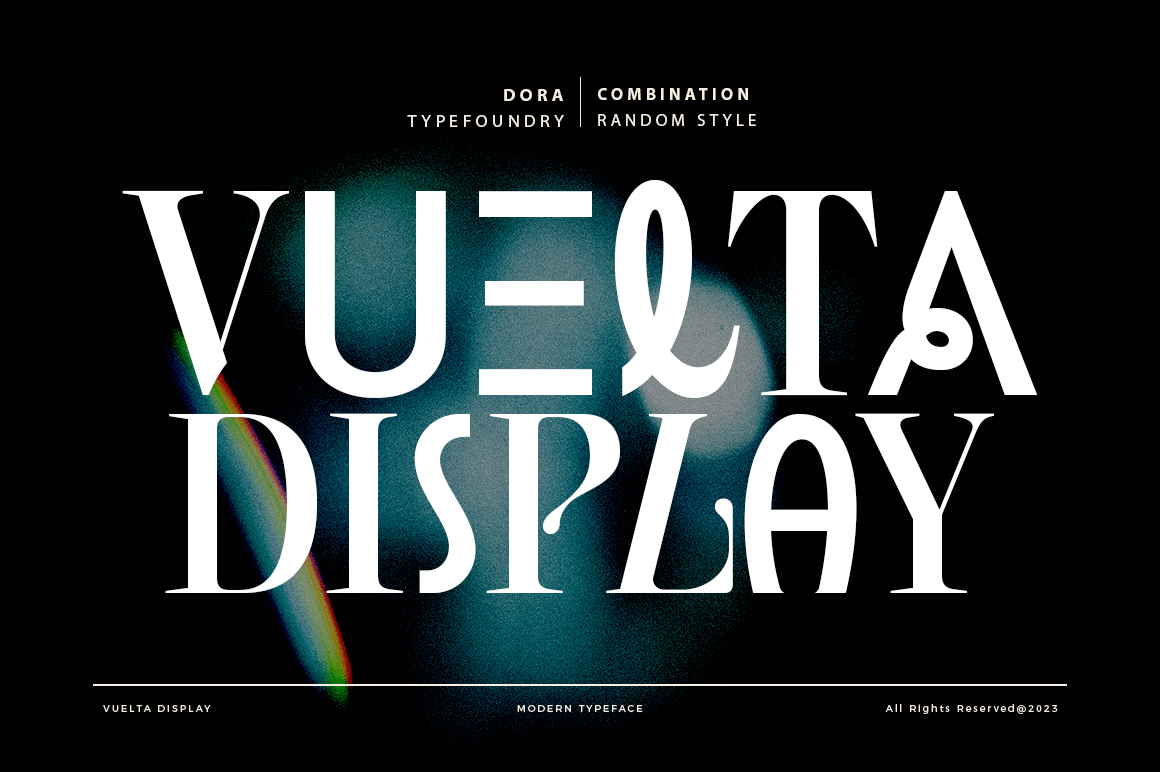 Vuelta Display Font Poster #1