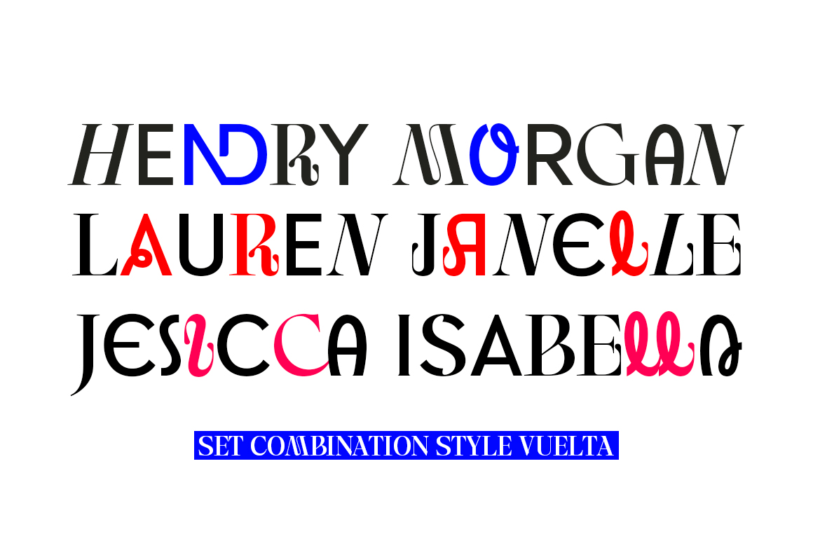Vuelta Display Font Poster #1