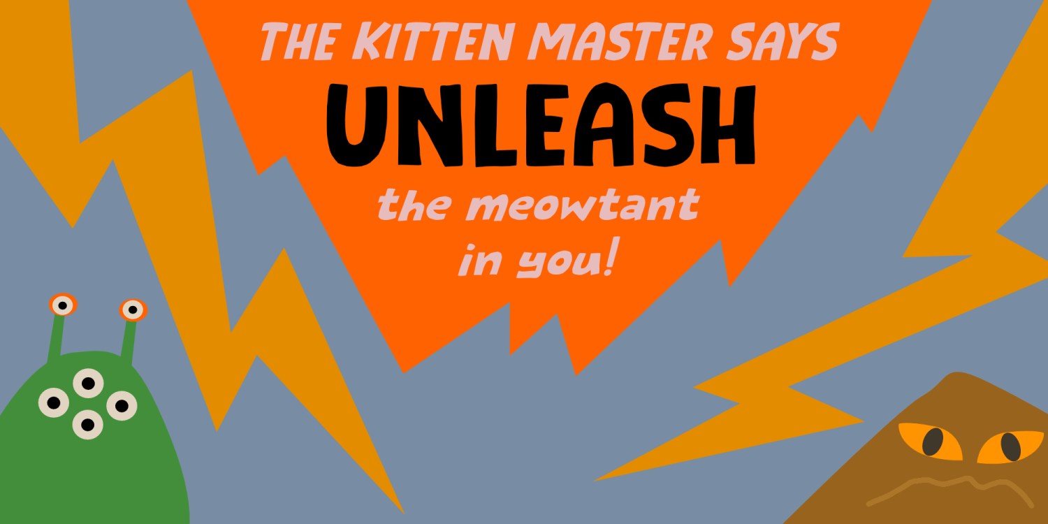 Meowtant Kittens Font Poster #1