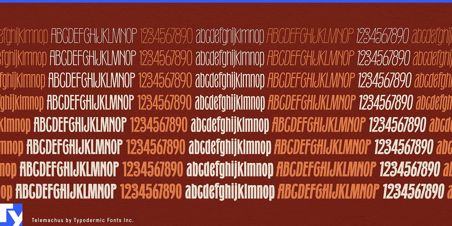 Telemachus Font Poster #1