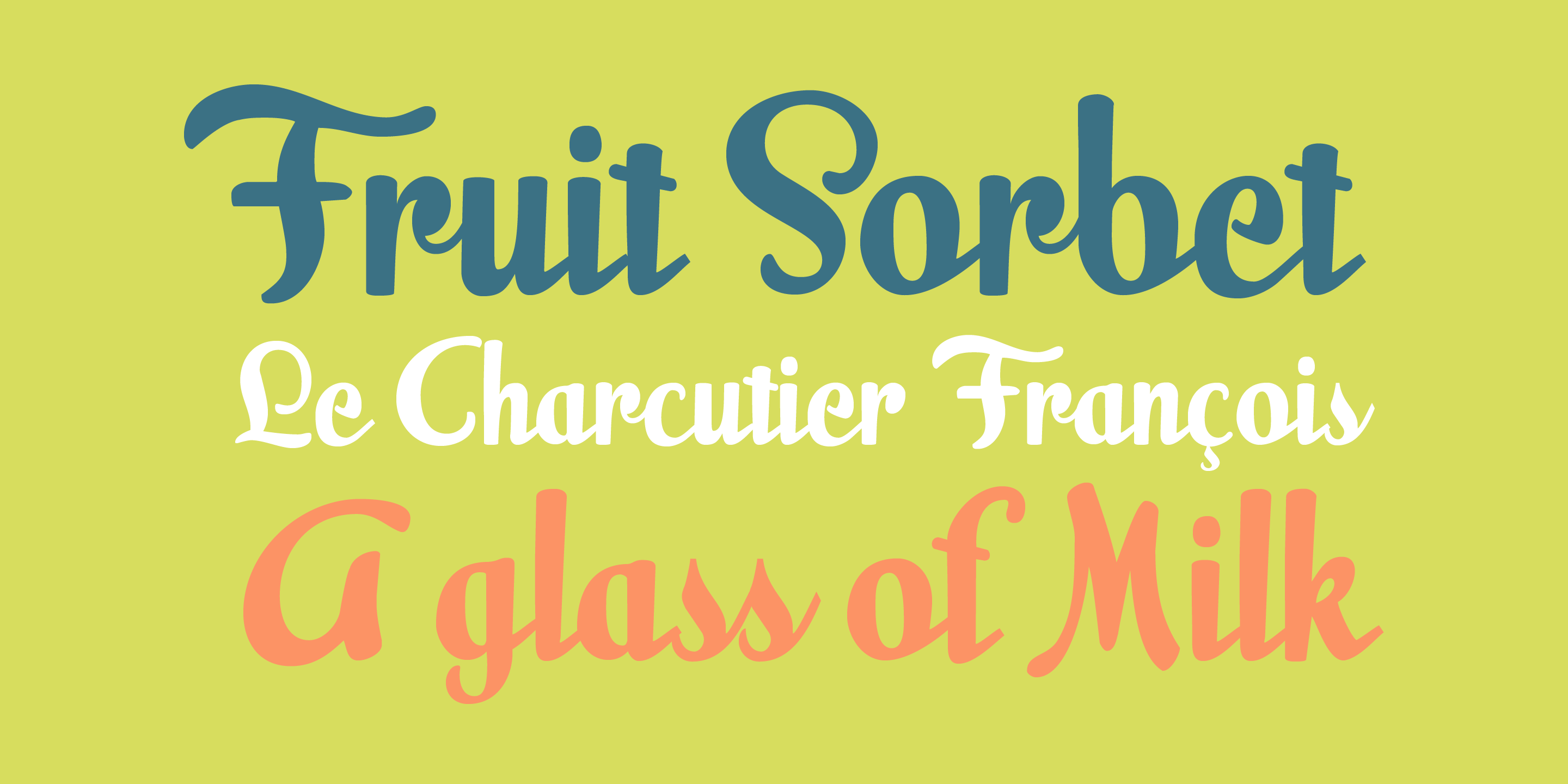 Milk Script Font Poster #1