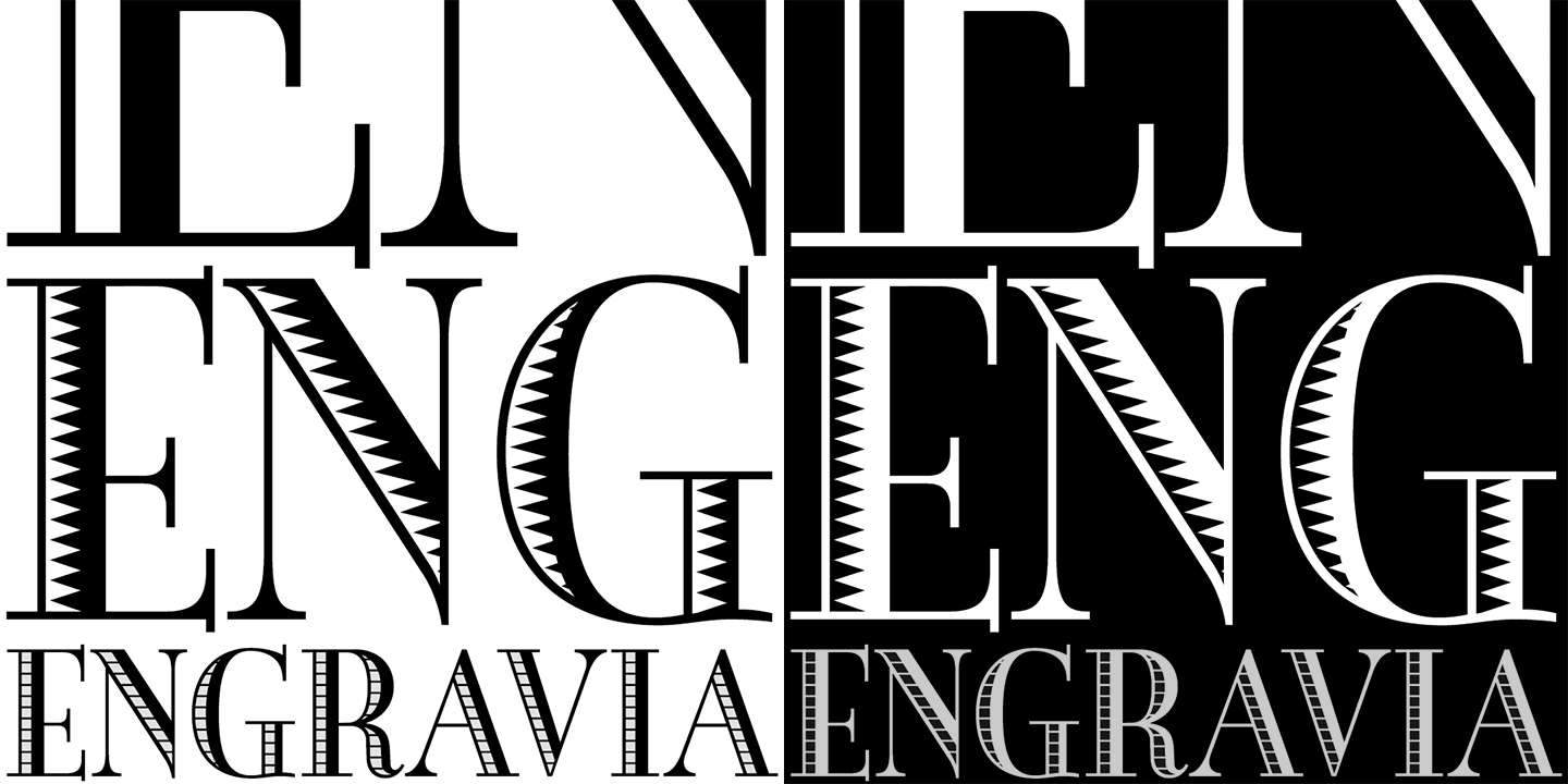 Engravia Font Poster #1