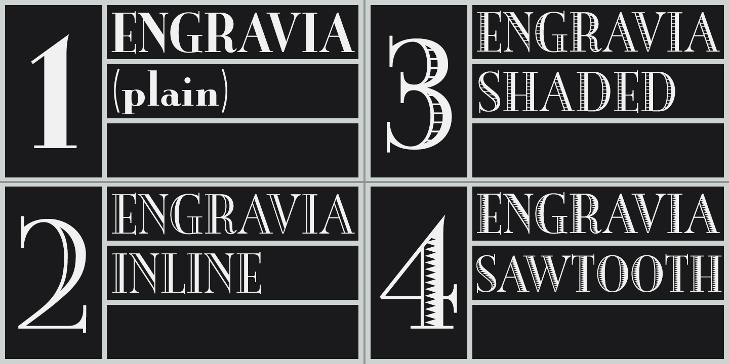 Engravia Font Poster #1