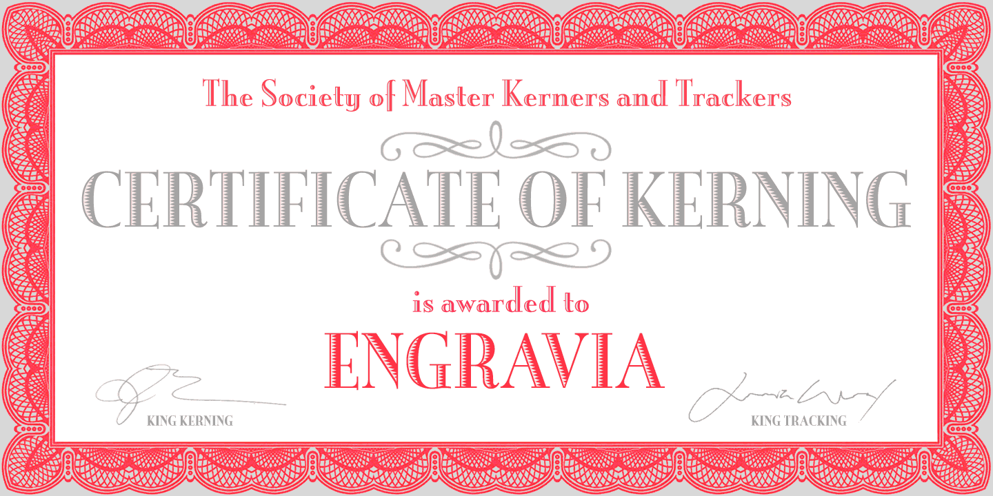 Engravia Font Poster #1