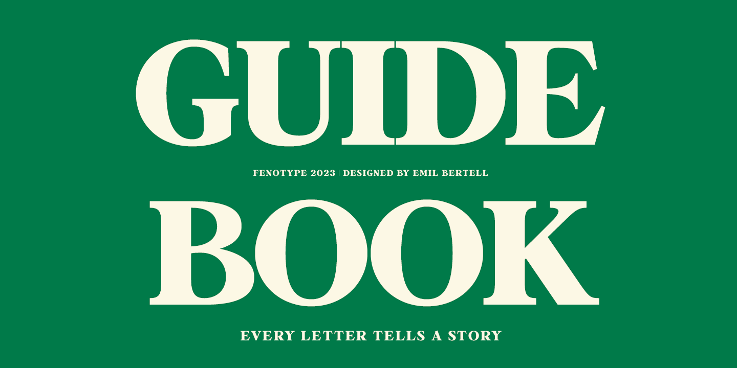 Guidebook Font Family Poster