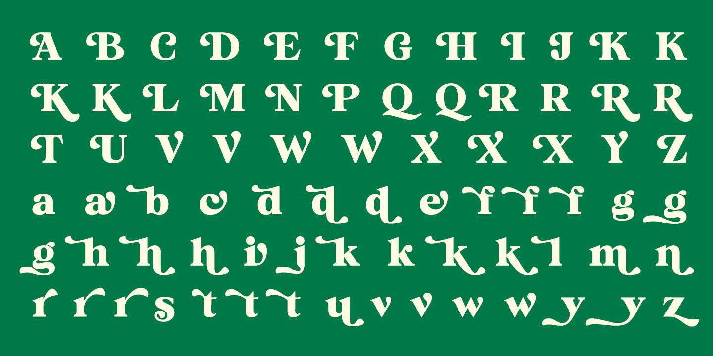 Guidebook Font Poster #1
