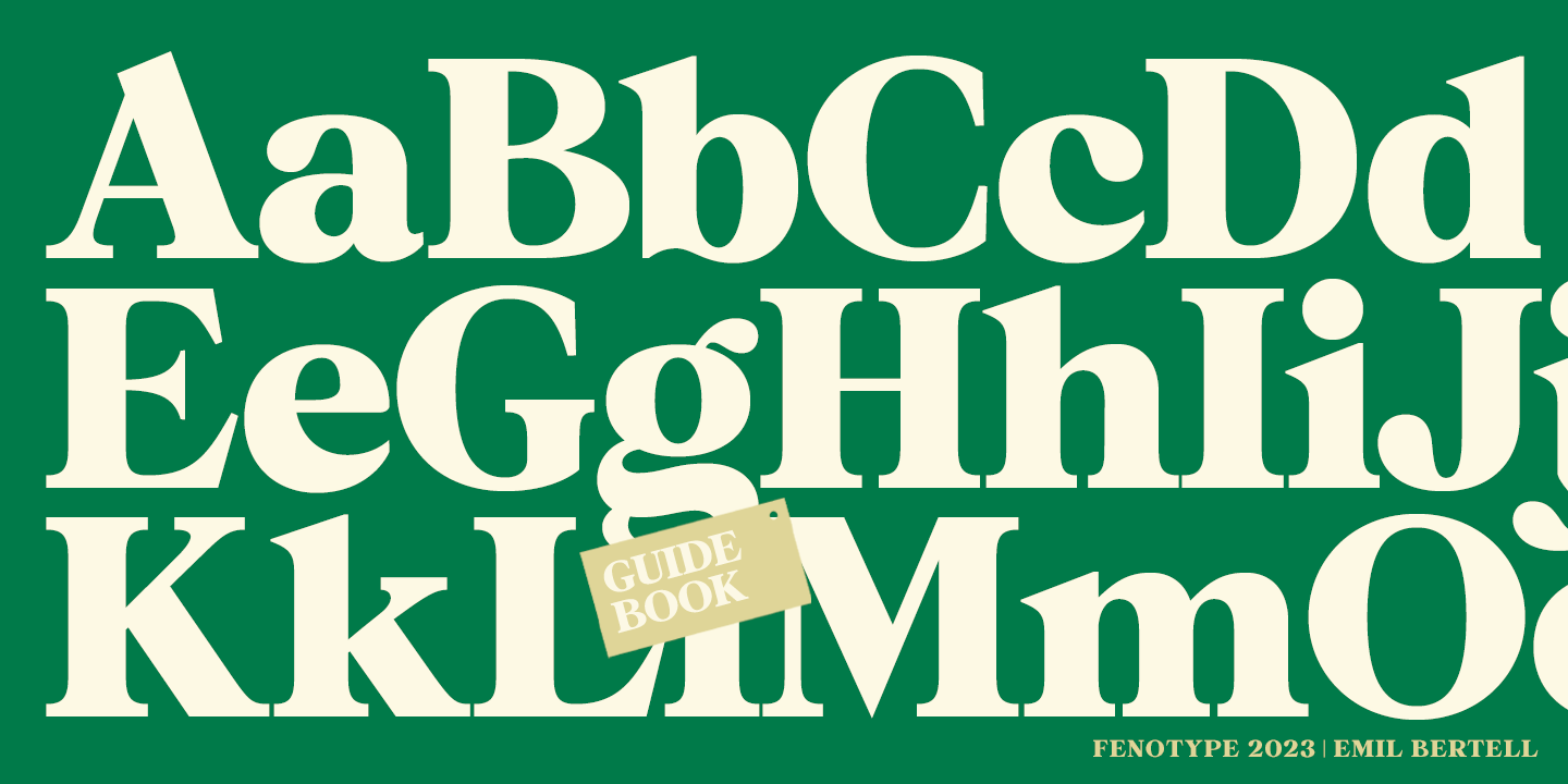 Guidebook Font Poster #1