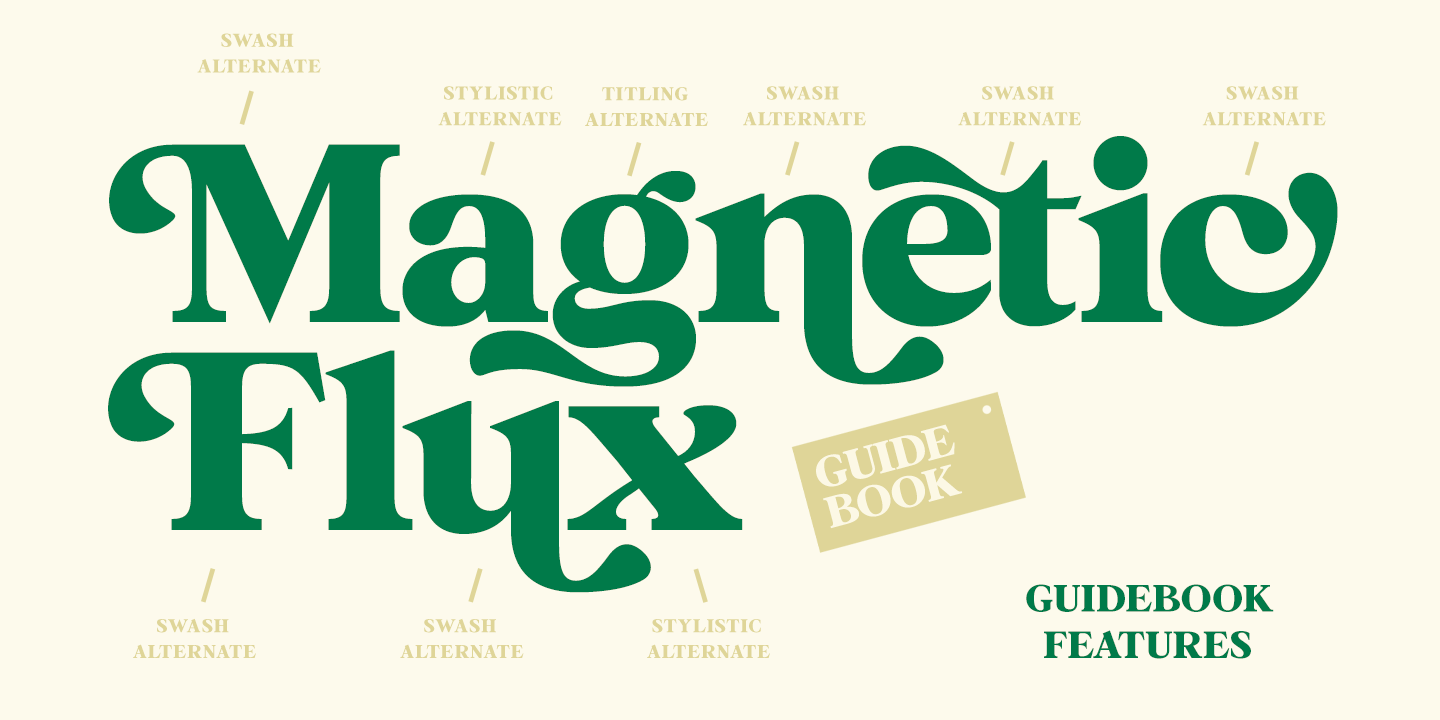 Guidebook Font Poster #1