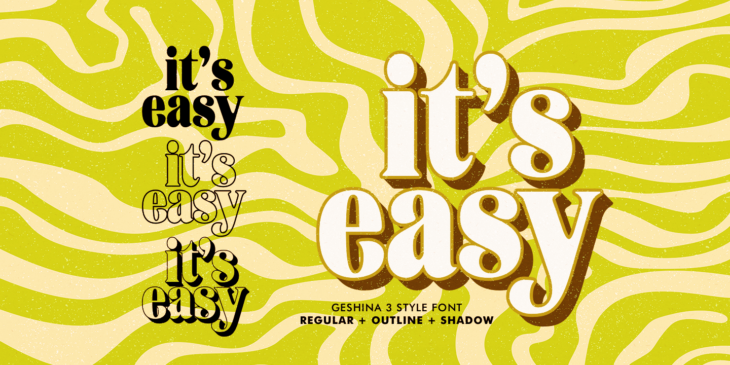 Geshina Font Poster #1