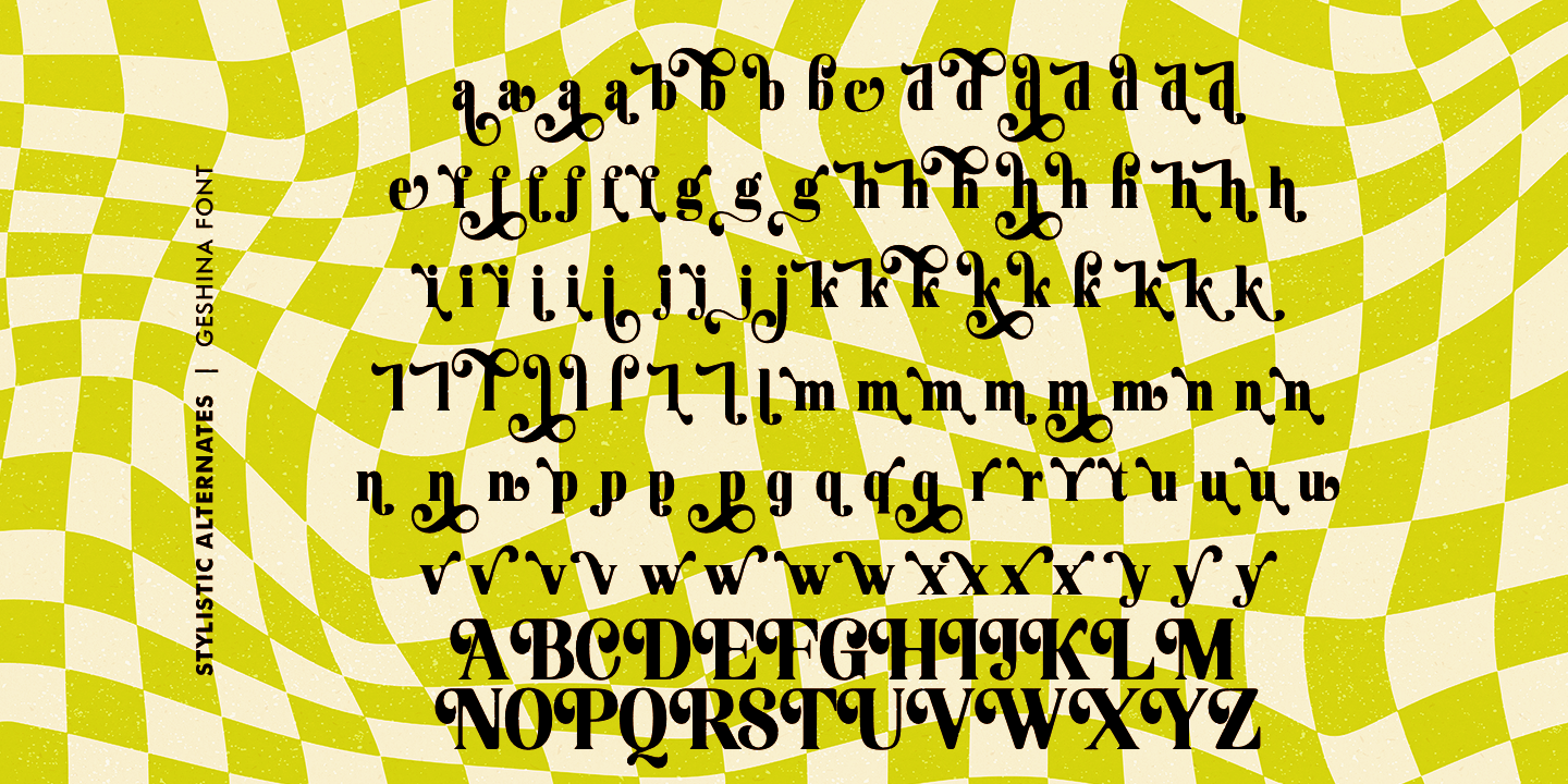 Geshina Font Poster #1