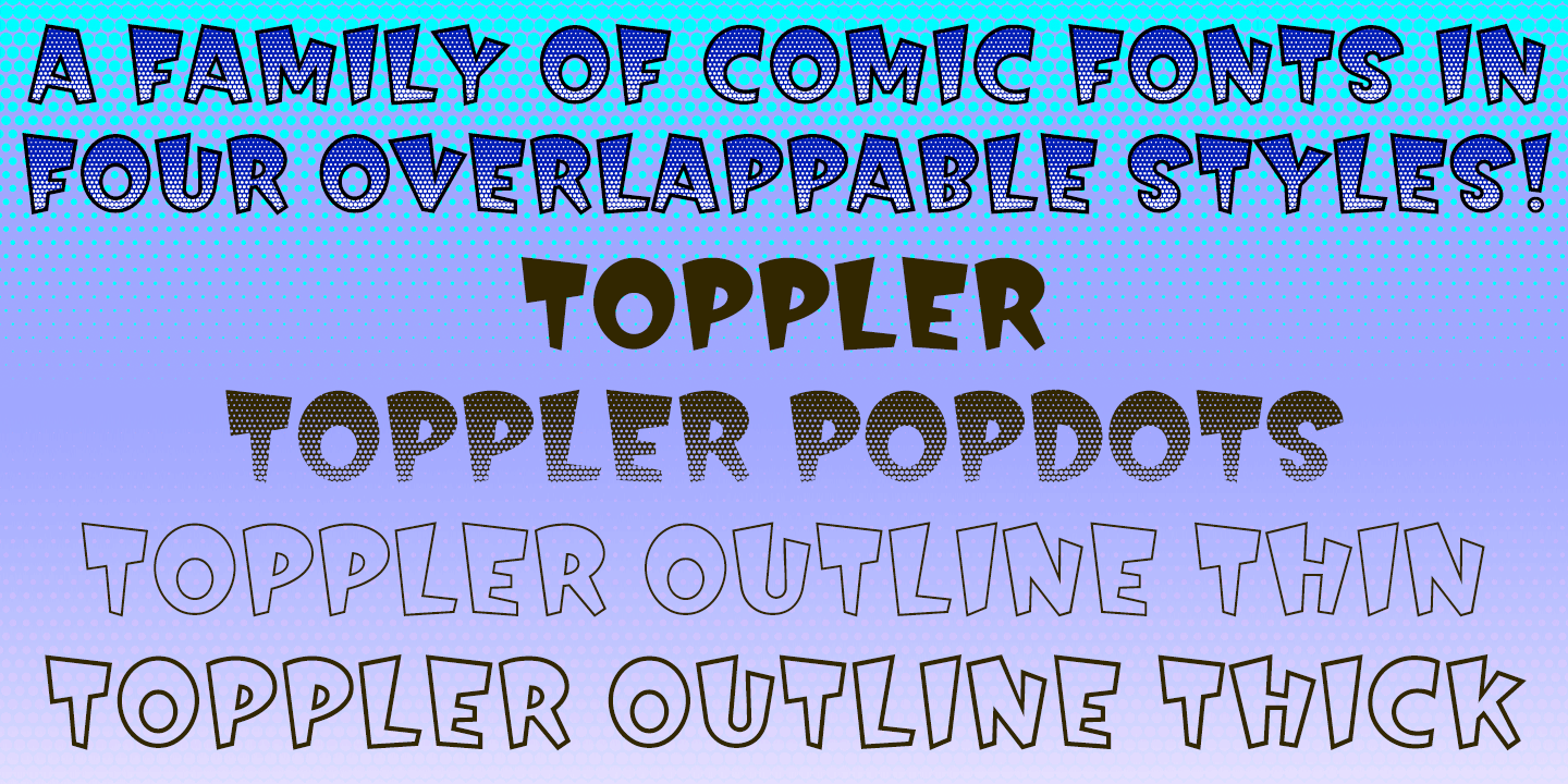 Toppler Font Poster #1