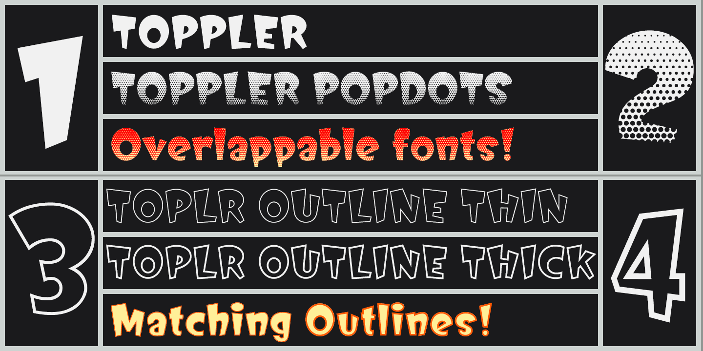 Toppler Font Poster #1