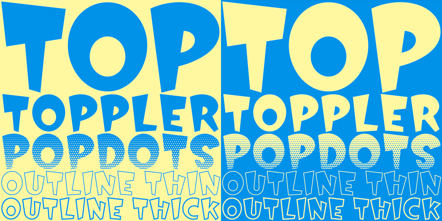 Toppler Font Poster #1