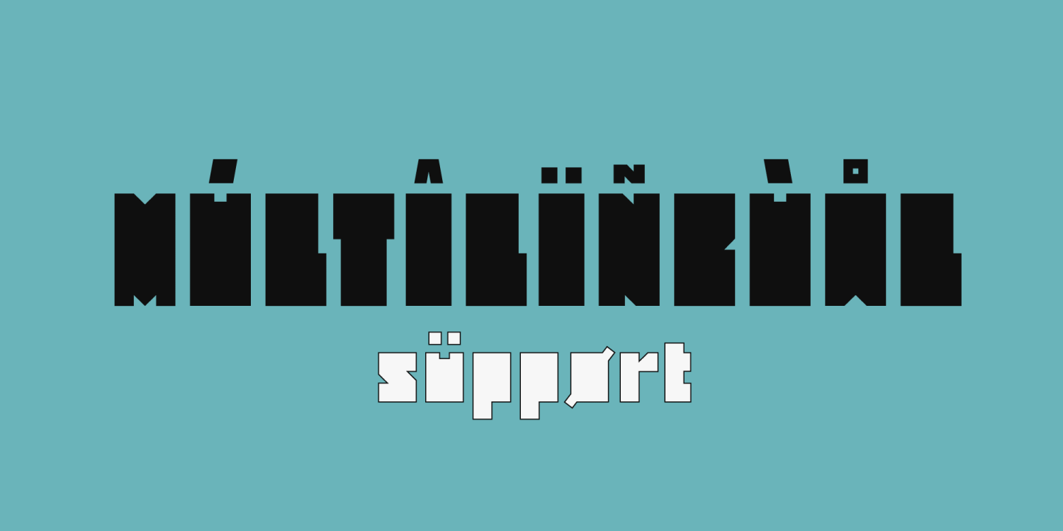 Monolith Pro Font Poster #1