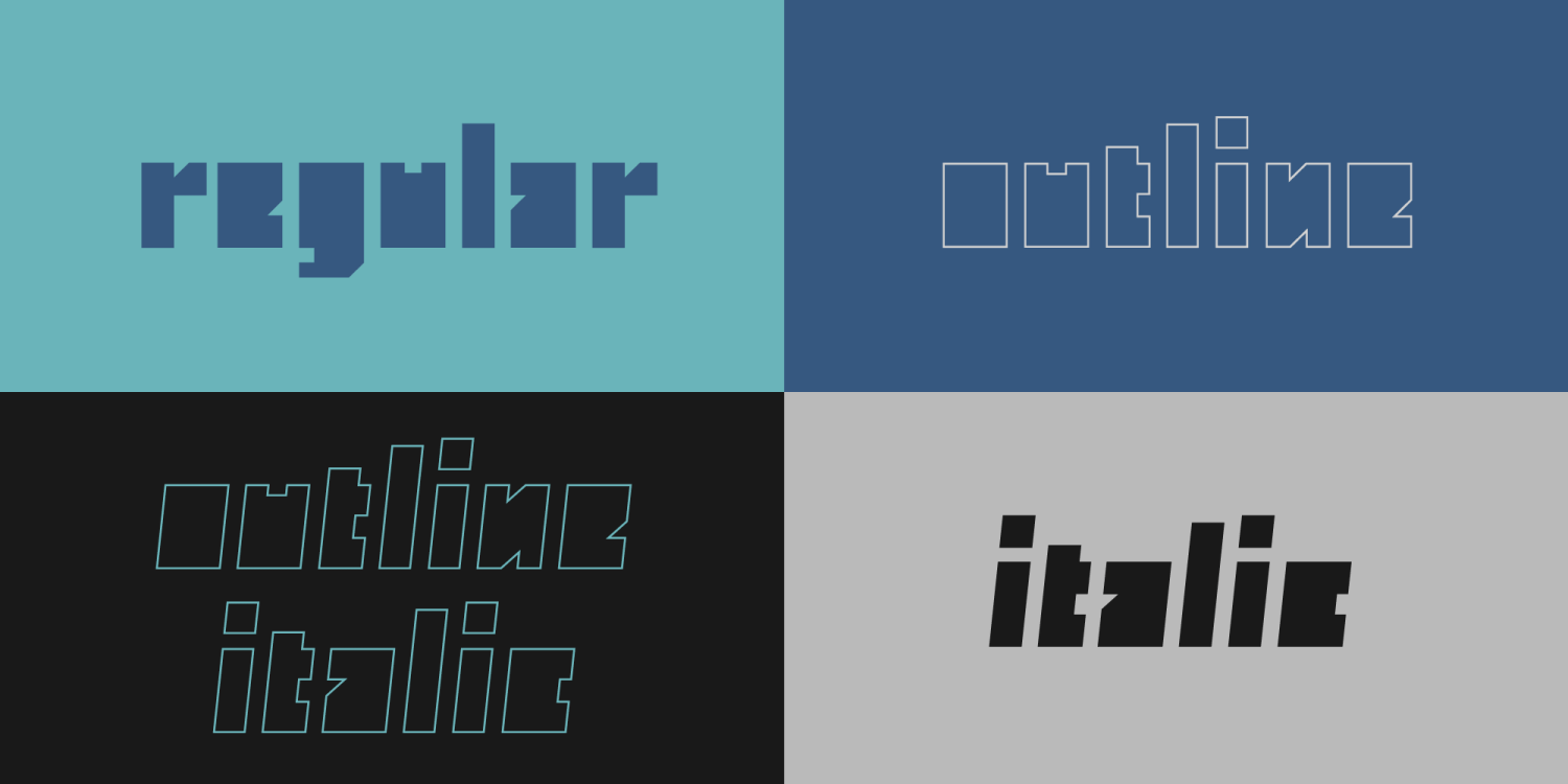 Monolith Pro Font Poster #1