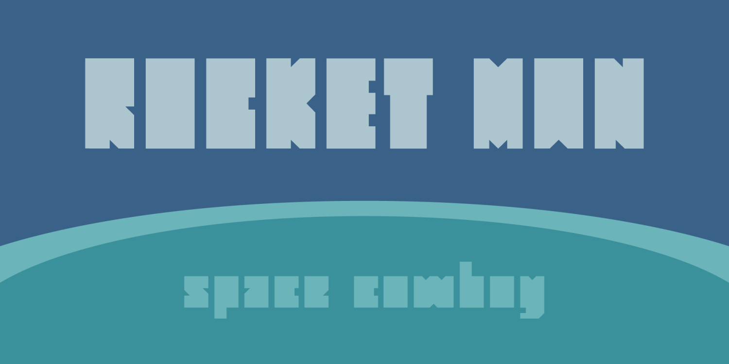 Monolith Pro Font Poster #1