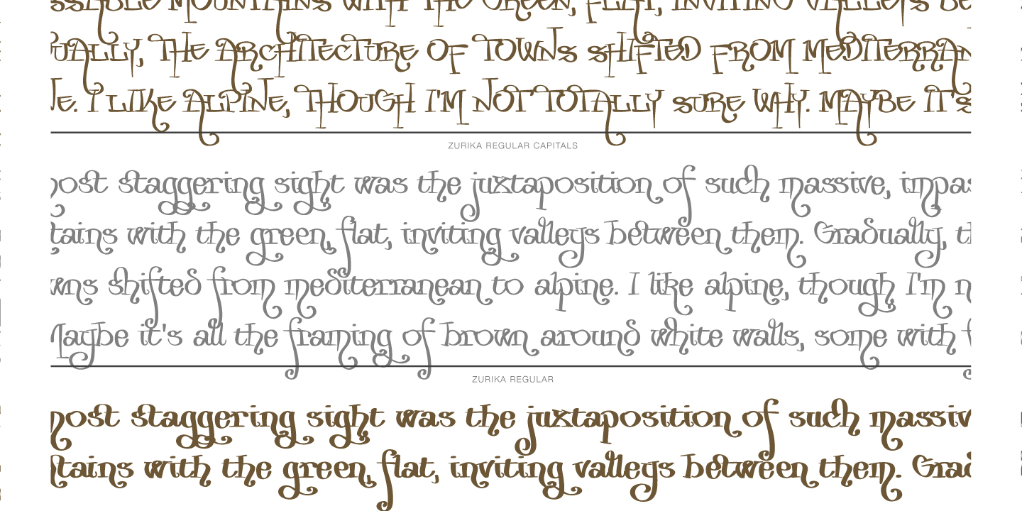 Zurika Font Poster #1