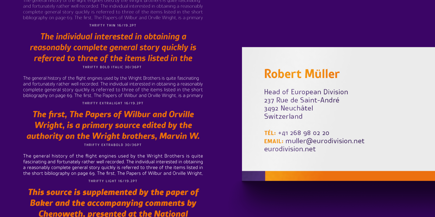 Thrifty Font Poster #1