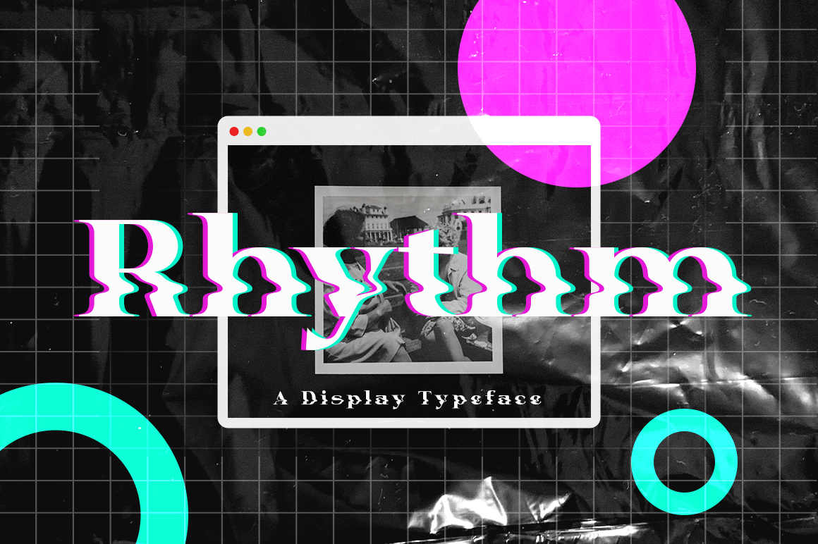 Rhythm Display Font Poster #1