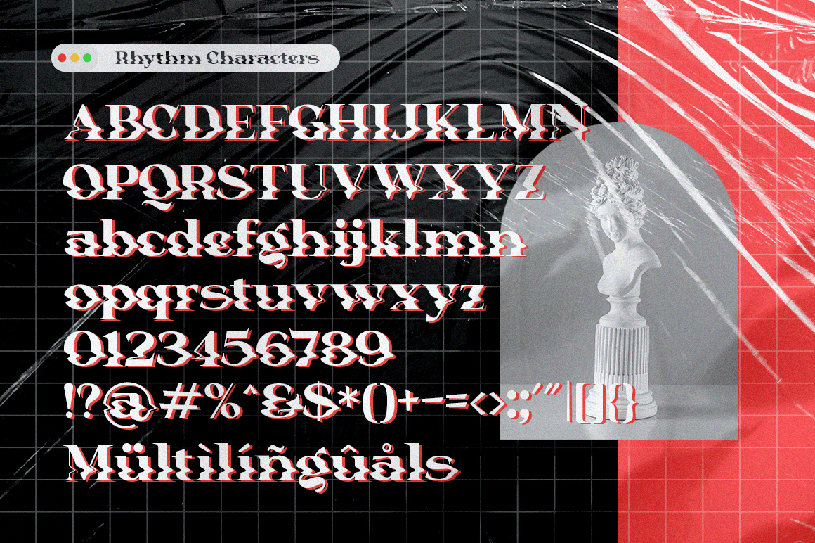 Rhythm Display Font Poster #1