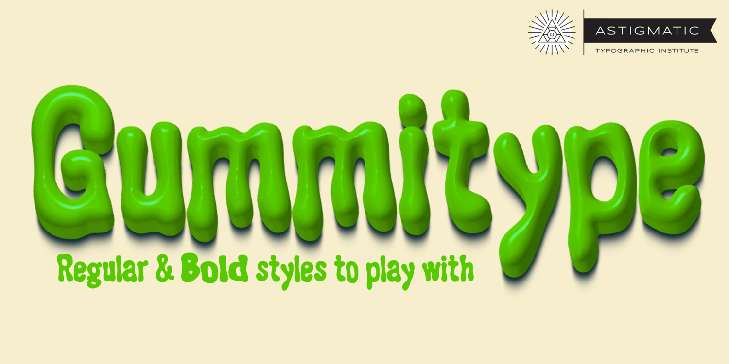 GummiType AOE Font Poster #1